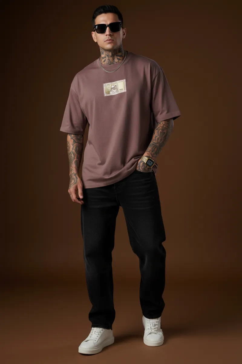 US Vesta Oversized Printed T Shirt for Men | Premium Cotton T-Shirt Trendy Stylish Graphic Oversized Streetwear Tee