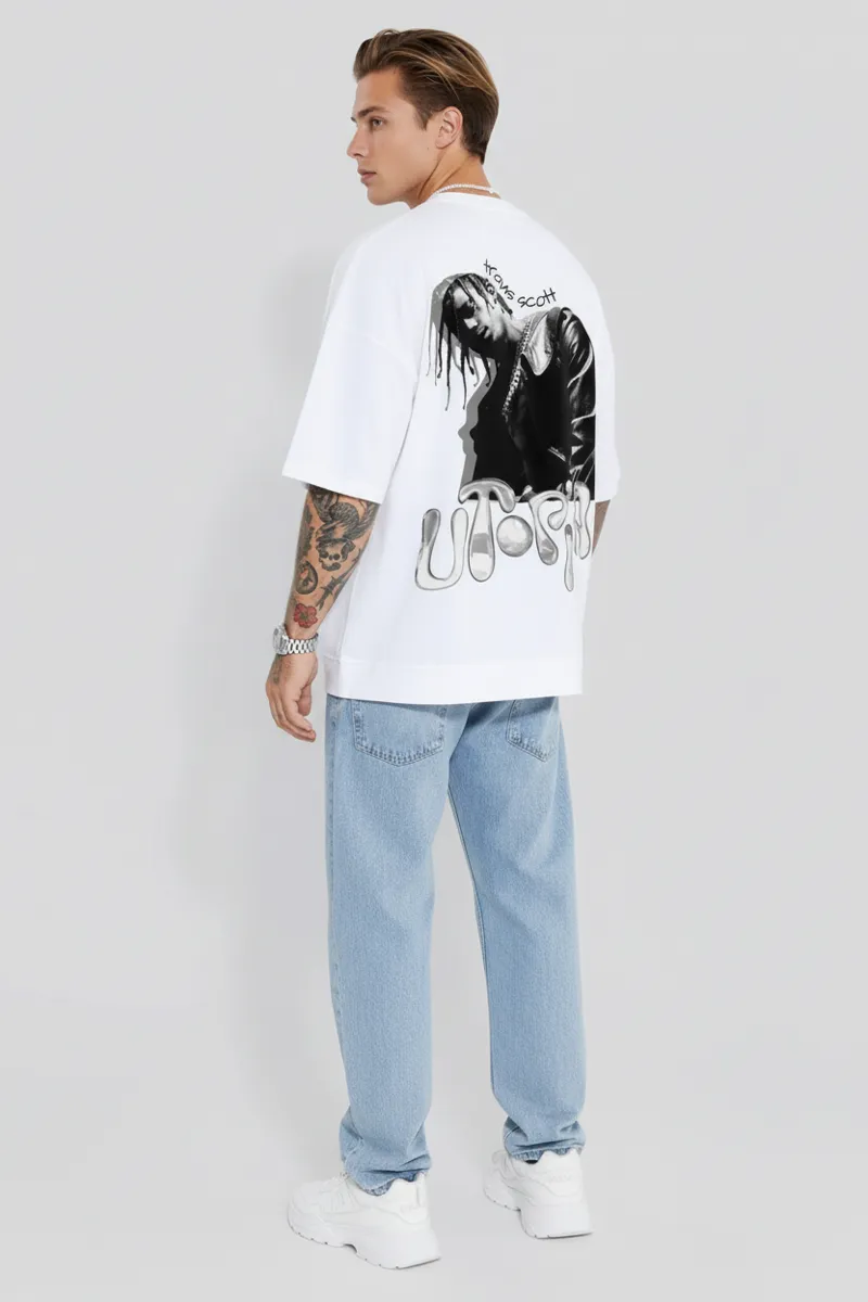 US Vesta Oversized Printed T Shirt for Men | Premium Cotton T-Shirt Trendy Stylish Graphic Oversized Streetwear Tees