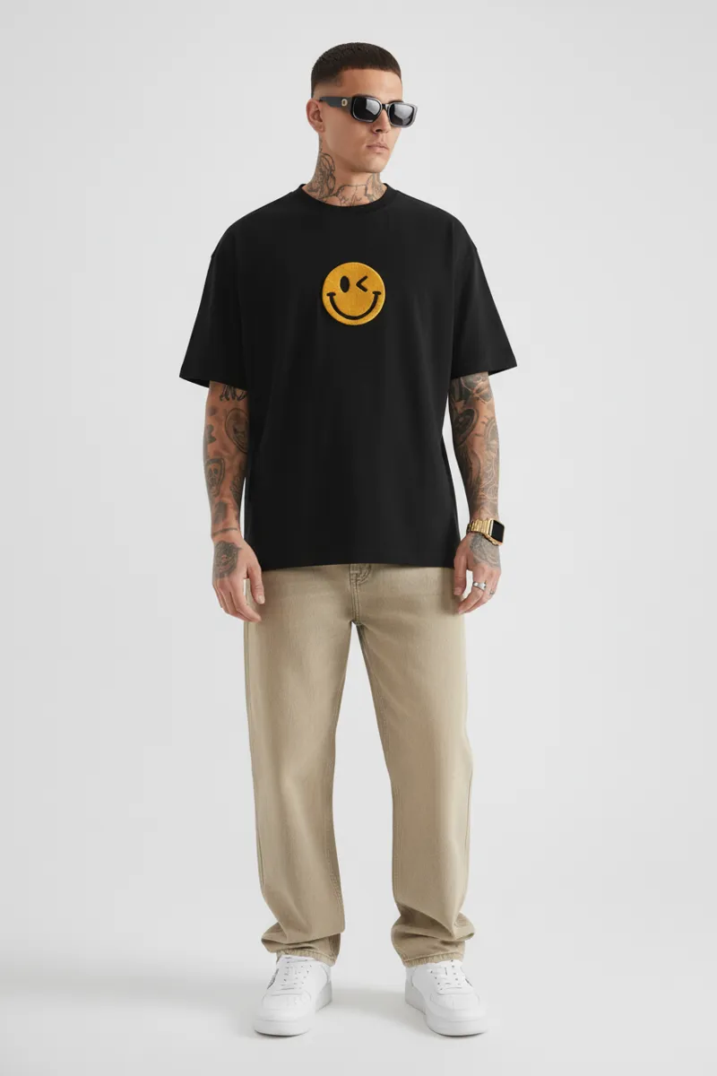 US Vesta Oversized Printed T Shirt for Men | Premium Cotton T-Shirt Trendy Stylish Graphic Oversized Streetwear Tees