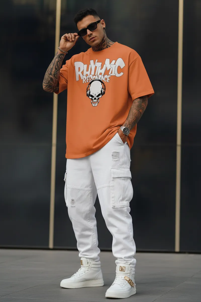 US Vesta Oversized Printed T Shirt for Men | Premium Cotton T-Shirt Trendy Stylish Graphic Oversized Streetwear Tee