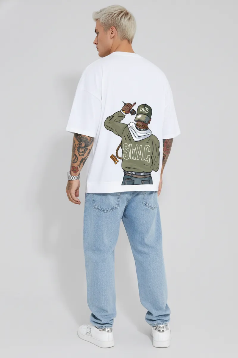 US Vesta Oversized Printed T Shirt for Men | Premium Cotton T-Shirt Trendy Stylish Graphic Oversized Streetwear Tees