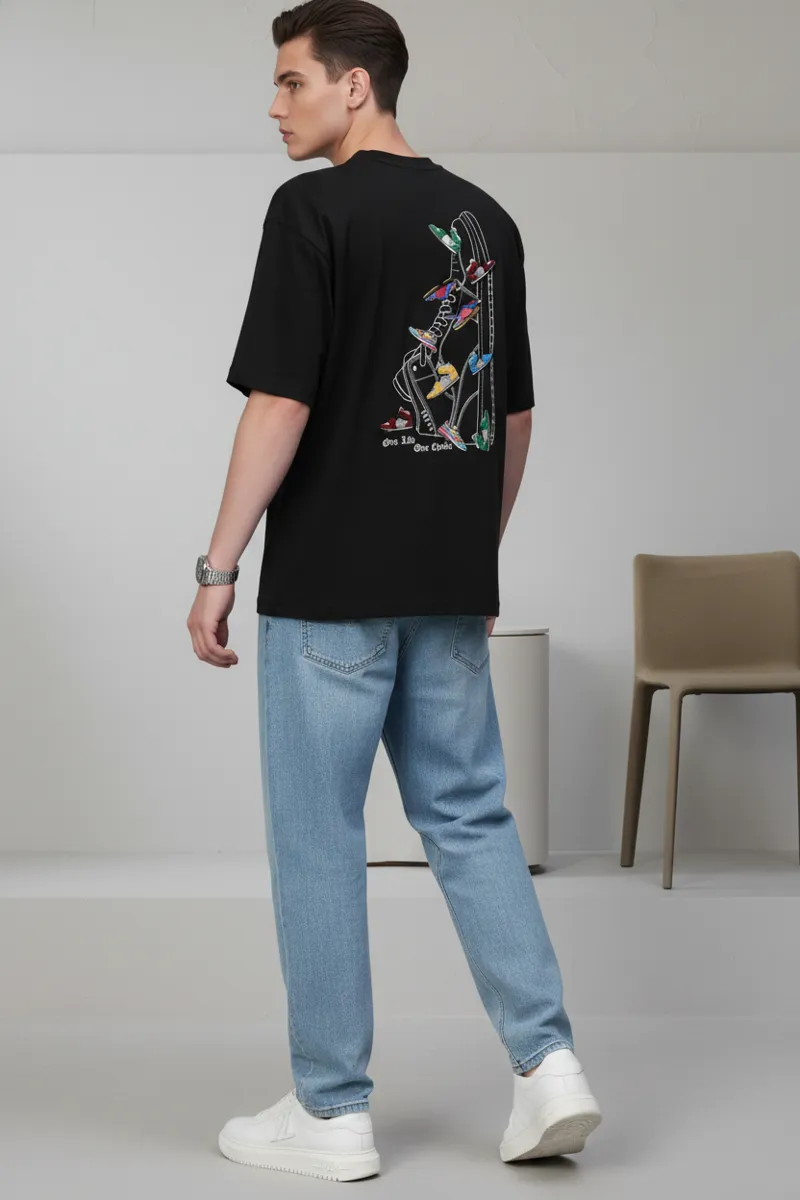 US Vesta Oversized Printed T Shirt for Men | Premium Cotton T-Shirt Trendy Stylish Graphic Oversized Streetwear Tees