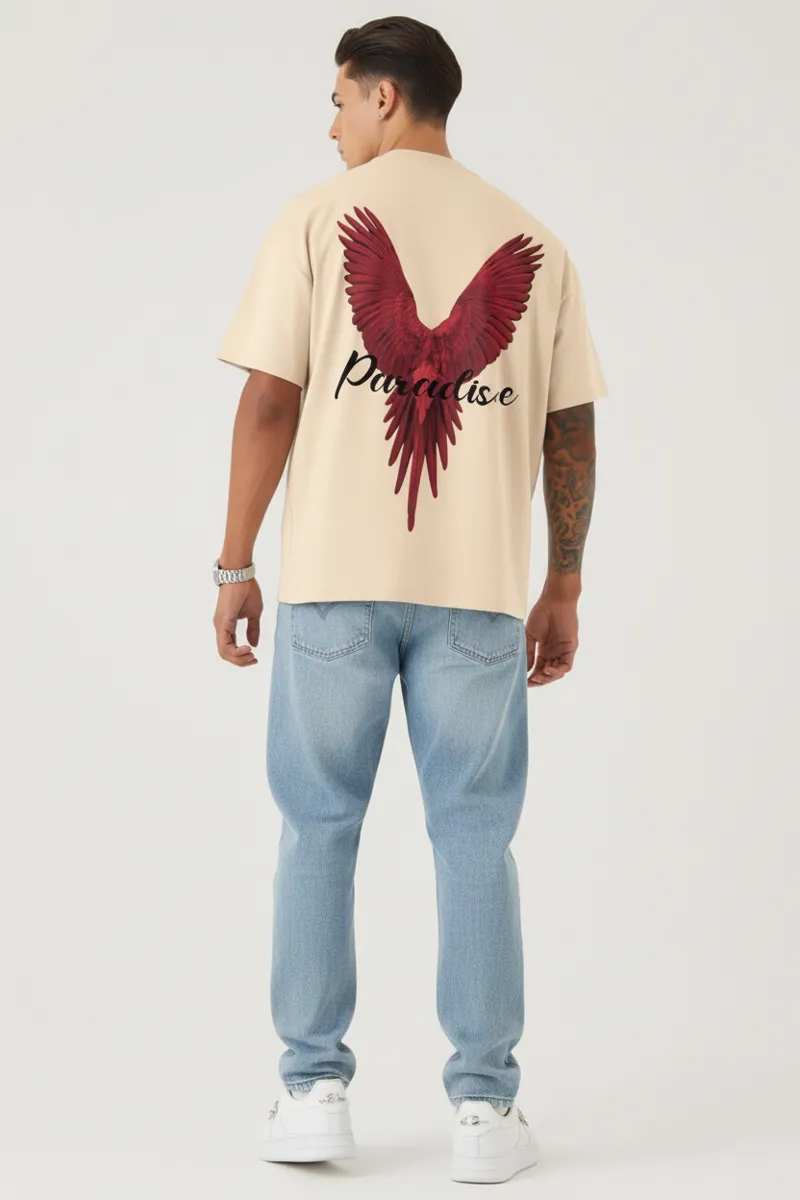 US Vesta Oversized Printed T Shirt for Men | Premium Cotton T-Shirt Trendy Stylish Graphic Oversized Streetwear Tees