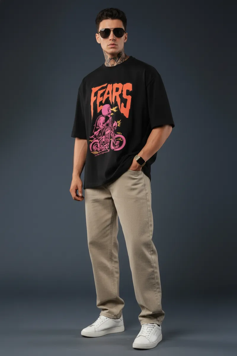 US Vesta Oversized Printed T Shirt for Men | Premium Cotton T-Shirt Trendy Stylish Graphic Oversized Streetwear Tees