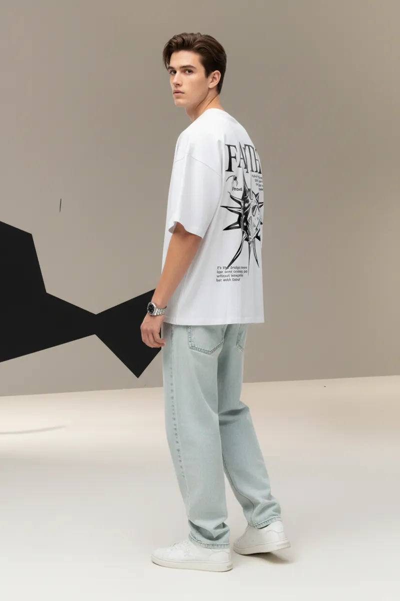 US Vesta Oversized Printed T Shirt for Men | Premium Cotton T-Shirt Trendy Stylish Graphic Oversized Streetwear Tees