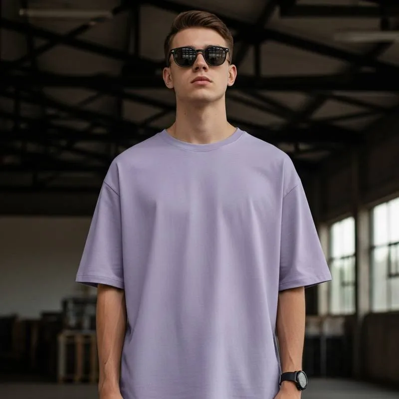 US Vesta Men’s 100% Cotton Oversized T Shirt for Men – Trendy “Pro Spray” Graphic Print Tee | Round Neck, Streetwear Casual T Shirt (Off White, M-XXL)